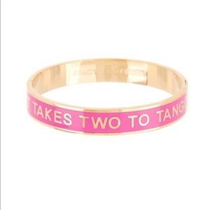 NWT Kate Spade “It Takes Two” idiom bangle